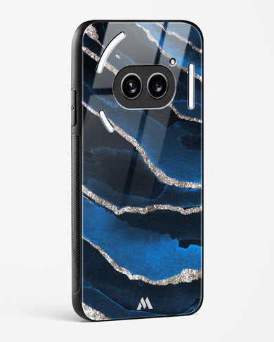 Shimmering Sands Blue Marble Glass Case Phone Cover (Nothing)