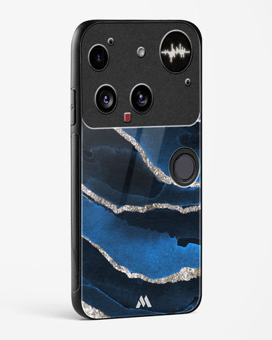 Shimmering Sands Blue Marble Glass Case Phone Cover (Nothing)