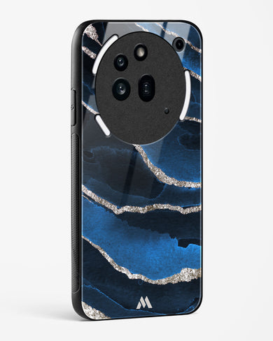 Shimmering Sands Blue Marble Glass Case Phone Cover (Nothing)