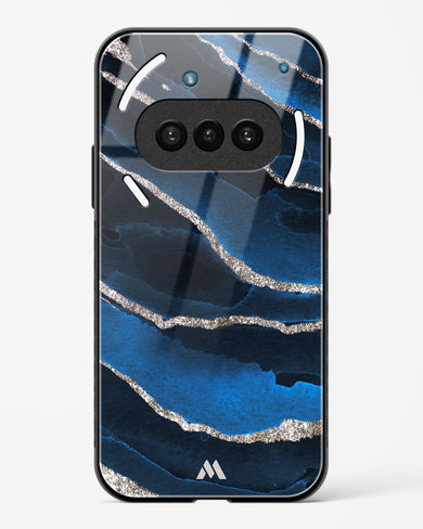 Shimmering Sands Blue Marble Glass Case Phone Cover (Nothing)