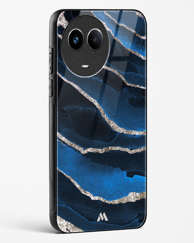 Shimmering Sands Blue Marble Glass Case Phone Cover (Realme)