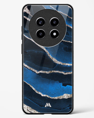 Shimmering Sands Blue Marble Glass Case Phone Cover (Realme)