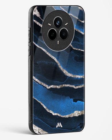 Shimmering Sands Blue Marble Glass Case Phone Cover (Realme)