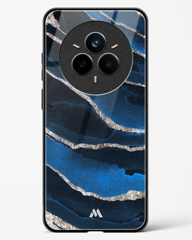 Shimmering Sands Blue Marble Glass Case Phone Cover (Realme)