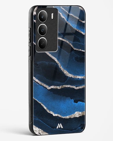 Shimmering Sands Blue Marble Glass Case Phone Cover (Realme)