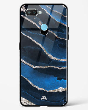 Shimmering Sands Blue Marble Glass Case Phone Cover-(Realme)