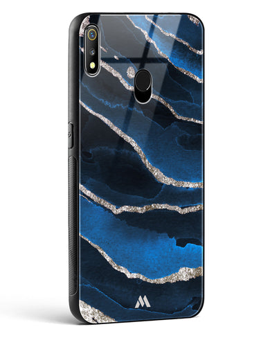 Shimmering Sands Blue Marble Glass Case Phone Cover (Realme)