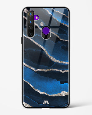 Shimmering Sands Blue Marble Glass Case Phone Cover (Realme)