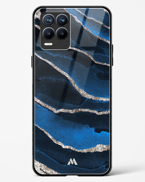 Shimmering Sands Blue Marble Glass Case Phone Cover-(Realme)