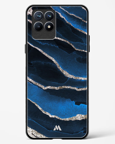 Shimmering Sands Blue Marble Glass Case Phone Cover (Realme)