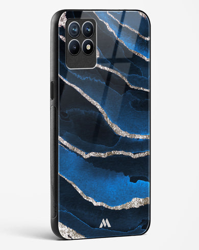 Shimmering Sands Blue Marble Glass Case Phone Cover (Realme)