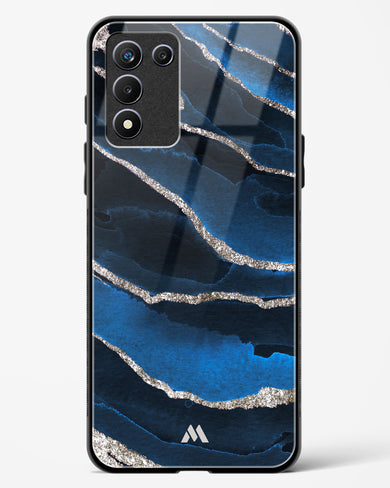 Shimmering Sands Blue Marble Glass Case Phone Cover (Realme)