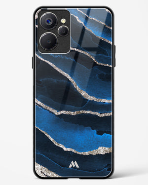 Shimmering Sands Blue Marble Glass Case Phone Cover-(Realme)