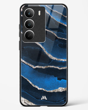 Shimmering Sands Blue Marble Glass Case Phone Cover (Realme)