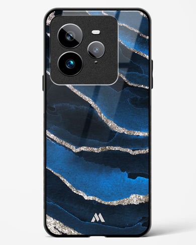 Shimmering Sands Blue Marble Glass Case Phone Cover (Realme)