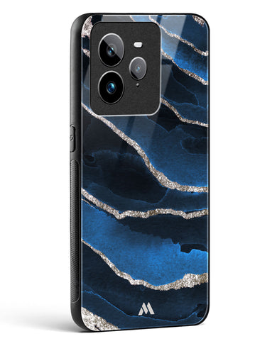 Shimmering Sands Blue Marble Glass Case Phone Cover (Realme)