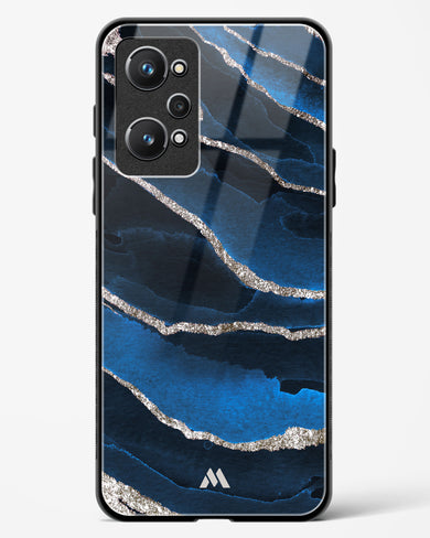 Shimmering Sands Blue Marble Glass Case Phone Cover-(Realme)