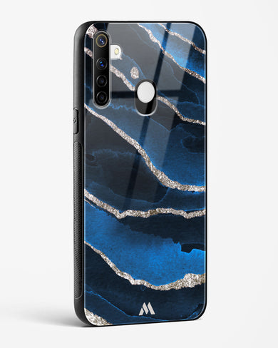 Shimmering Sands Blue Marble Glass Case Phone Cover (Realme)