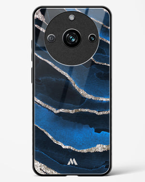 Shimmering Sands Blue Marble Glass Case Phone Cover (Realme)