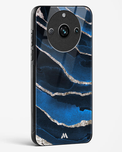 Shimmering Sands Blue Marble Glass Case Phone Cover (Realme)