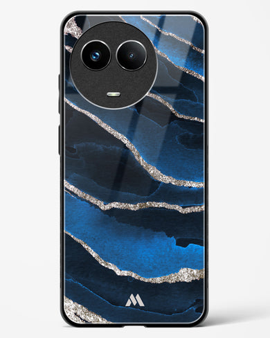 Shimmering Sands Blue Marble Glass Case Phone Cover (Realme)