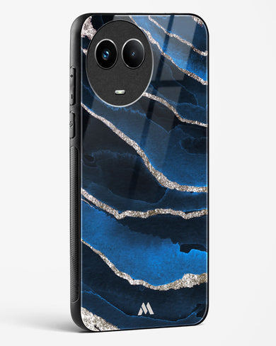 Shimmering Sands Blue Marble Glass Case Phone Cover (Realme)