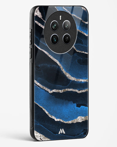 Shimmering Sands Blue Marble Glass Case Phone Cover (Realme)