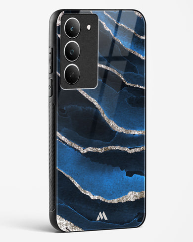 Shimmering Sands Blue Marble Glass Case Phone Cover (Realme)