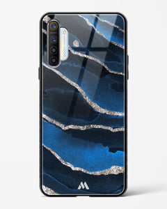 Shimmering Sands Blue Marble Glass Case Phone Cover (Realme)