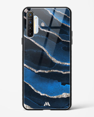 Shimmering Sands Blue Marble Glass Case Phone Cover (Realme)