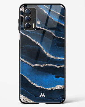 Shimmering Sands Blue Marble Glass Case Phone Cover-(Realme)