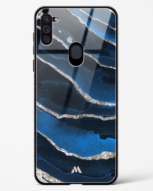 Shimmering Sands Blue Marble Glass Case Phone Cover (Samsung)