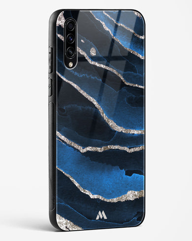 Shimmering Sands Blue Marble Glass Case Phone Cover (Samsung)