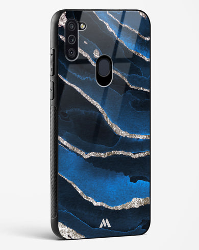 Shimmering Sands Blue Marble Glass Case Phone Cover (Samsung)