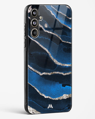 Shimmering Sands Blue Marble Glass Case Phone Cover (Samsung)