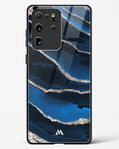 Shimmering Sands Blue Marble Glass Case Phone Cover (Samsung)