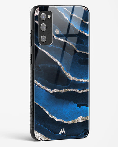 Shimmering Sands Blue Marble Glass Case Phone Cover (Samsung)