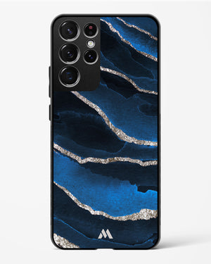 Shimmering Sands Blue Marble Glass Case Phone Cover (Samsung)