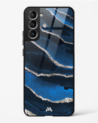 Shimmering Sands Blue Marble Glass Case Phone Cover (Samsung)