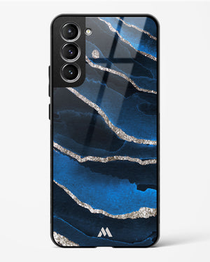 Shimmering Sands Blue Marble Glass Case Phone Cover (Samsung)