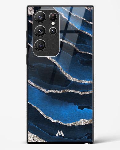 Shimmering Sands Blue Marble Glass Case Phone Cover (Samsung)