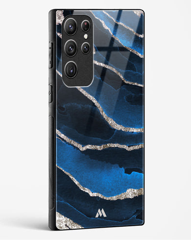 Shimmering Sands Blue Marble Glass Case Phone Cover (Samsung)