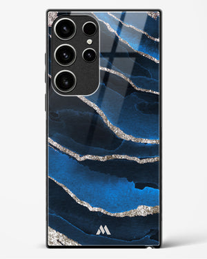 Shimmering Sands Blue Marble Glass Case Phone Cover (Samsung)