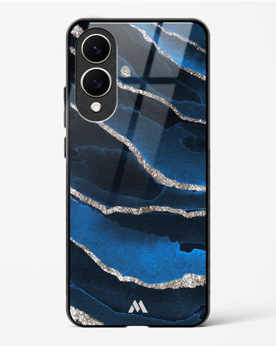 Shimmering Sands Blue Marble Glass Case Phone Cover (Samsung)