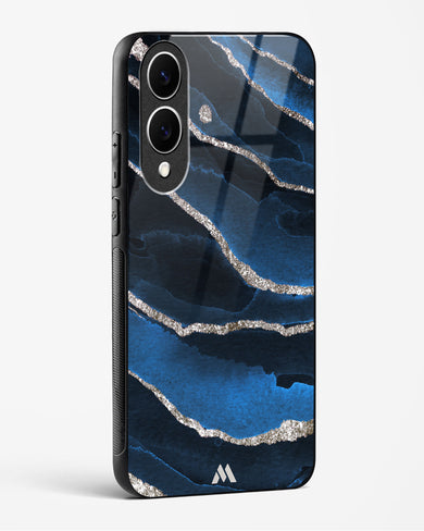Shimmering Sands Blue Marble Glass Case Phone Cover (Samsung)