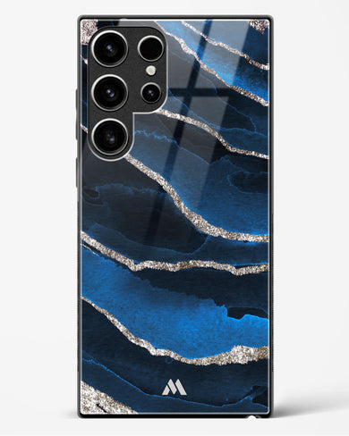 Shimmering Sands Blue Marble Glass Case Phone Cover (Samsung)
