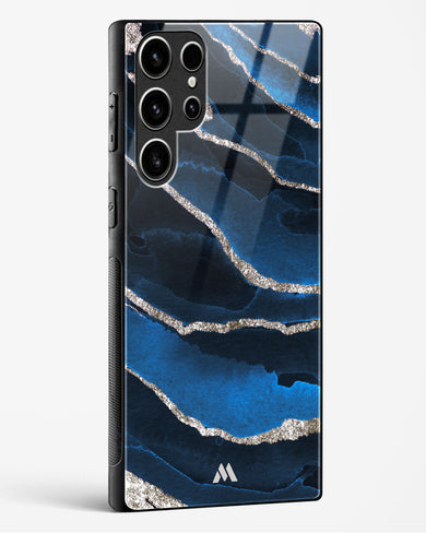 Shimmering Sands Blue Marble Glass Case Phone Cover (Samsung)