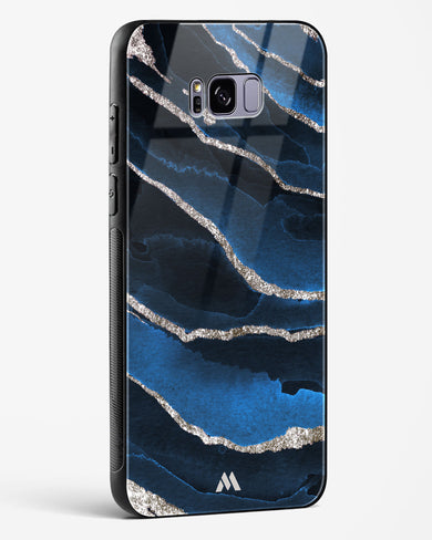 Shimmering Sands Blue Marble Glass Case Phone Cover (Samsung)