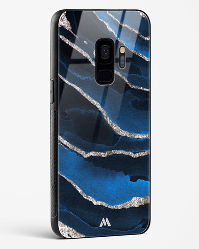 Shimmering Sands Blue Marble Glass Case Phone Cover (Samsung)
