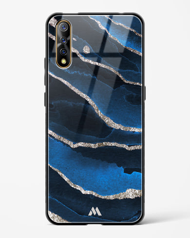 Shimmering Sands Blue Marble Glass Case Phone Cover-(Vivo)